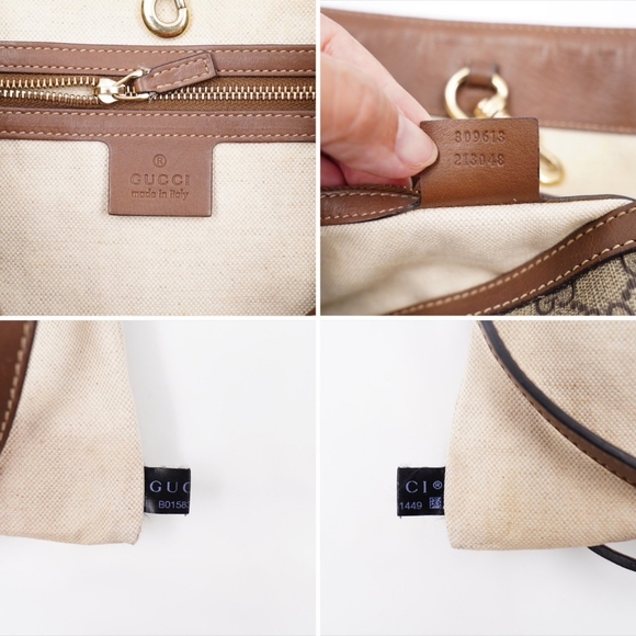 AW48❤️ GUCCI GG Supreme Monogram Nice Tote - Picture 11 of 11